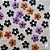 50 Adesivos Pet Flor Com Strass Halloween - Imagem 1