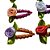 50 Adesivos Pet Tic Tac EVA Com Flor Rococó Com Cores Sortidas - Imagem 3
