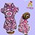 Vestido Pet Inverno Estampa Flor - Imagem 1