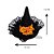 Conjunto Pet Bruxa Halloween Gargantilha e Chapeu Regulável - Imagem 5