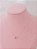 Colar Ponto de luz Gota rosa - Folheado a prata - Imagem 2