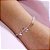 Pulseira de pedrinhas - Folheado a prata - Imagem 1
