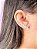 Ear Cuff W Cravejado - Folheado a prata - Imagem 1