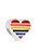Berloque Coração LGBT - Folheado a Prata - Imagem 1