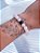 Pulseira Conexão de Casal - Quartzo Rosa e Ágata Negra - Imagem 4