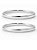 Par de Aliança Julieta 2mm - Prata 950 - Imagem 1