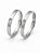 Par de Alianças sol e lua Vazados 2mm - Aço inox - Imagem 1