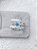Par de Aliança Diamantada 2mm + Solitário Azul - Prata 950 - Imagem 2