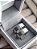 Par de aliança Frisos com pedra - Aço inox - Imagem 4