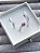 Par de aliança diamantada 2mm + solitário Snow rosa - Prata 950 - Imagem 2