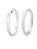 Par de Aliança Snow 2mm - Prata 950 - Imagem 1
