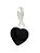 Berloque Coração preto - Folheado a prata - Imagem 1