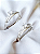 Par de Aliança Julieta 2mm + Solitários Butterfly cristal - Prata 950 - Imagem 4