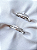 Par de Aliança Julieta 2mm + Solitários Butterfly cristal - Prata 950 - Imagem 2