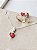 Conjunto Colar + Solitário Love vermelho - Prata 950/925 - Imagem 2