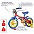 Bicicleta Infantil Com Rodinhas - Aro 12 Nathor Vermelho/Amarelo - Imagem 2