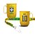 Caneca de Alumínio Copa do Mundo Brasil 600ml Personalizada + Tirante Personalizado - Imagem 1