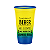 100 Copos Descartáveis Degradê Amarelo e Azul 700ml - Personalize do seu jeito! - Imagem 1