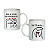 Caneca de Porcelana Flork Meme - EU TE AMO MAS... Dia dos Namorados 300ml - Imagem 1
