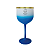 Taça de Gin Degradê com Borda Metalizada Dourada - Personalizada - Imagem 3