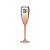 Taça de Champanhe Degradê com Borda Rose 150ml Personalizadaalizada - Imagem 9