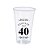 100 Copos Descartáveis 500ml Personalizados - Aniversário de 40 anos - Imagem 3