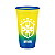 100 Copos Descartáveis Degradê Amarelo e Azul 700ml - Copa do Mundo 2026 - Imagem 1