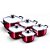 CONJUNTO CAÇAROLAS QUADRADO PATOLUX 5 PÇS TVT - VERMELHO/VERNIZ - Imagem 2