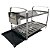 KIT MAK.INOX ESCORREDOR 16 PRATOS MONTADO PORTA TALHER ACO INOX 8502M + BANDEJA COLETORA AGUA PRETA - Imagem 1
