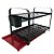 KIT MAK.INOX ESCORREDOR 16 PRATOS MONTADO BLACK 0416P + BANDEJA COLETORA DE AGUA VERMELHA - Imagem 1