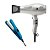 KIT PROFISSIONAL SECADOR PARLUX 385 POWER LIGHT PRATA 2150W 220V + PRANCHA MINI TITANIUM BLUE 204ºC - Imagem 1