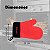 LUVA TERMICA CANO CURTO VERMELHO MAK INOX 2219I - Imagem 3