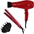 Kit Gama - Secador Lichia Ceramic Ion 2100w 127v + Prancha Elegance New Lumina Red Ceramic Ion 220ºc - Imagem 1
