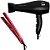 Kit Gama Secador Bella Tourmaline Ion 2100w 127v + Prancha Elegance New Lumina Red Ceramic Ion 220ºc - Imagem 1