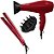 Kit Gama - Secador Salon Pro Ion Plus 3d 2200w Vermelho 220v + Prancha Elegance New Lumina Red 220ºc - Imagem 1