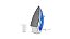 Ferro De Passar Azul Com Base Antiaderente Multilaser Ho037 127v - Imagem 3