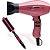 Kit - Secador Mq Falcon Ion Collection Pink 2100w 127v + Escova Proart Metallic Pro Rosa 15mm Epm04 - Imagem 1