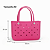 Bolsa Tote MÉdia Em Eva ImpermeÁvel Domum Rosa - 330213 - 36x13x31cm - Imagem 2