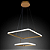Lustre Pendente 192010 Led Domum 2 Arcos Quadrado Dourado 50/30cm 4000k Biv - Imagem 7