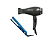 Kit Secador De Cabelo Parlux Alyon Ion Preto 2250w 220v + Prancha Alisadora Mq Titanium Blue 232°c - Imagem 1