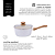 Panela Indução Mimo Style 20cm 2,2l Mármol Cook Alumínio Revestimento Cerâmico - Imagem 2