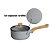 Panela Mimo Style Pratic Cook 16cm Grafite Com Tampa Para Indução - Imagem 2