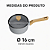 Panela Mimo Style Pratic Cook 16cm Grafite Com Tampa Para Indução - Imagem 3