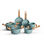 Conjunto De 6 Panelas Pratic Cook Green Mimo Style Compatível Com Indução - Imagem 1