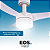 Ventilador De Teto Eos Turbo Vento 3 Pás 106cm Controle Remoto 150w Evx100b Branco - Bivolt - Imagem 3