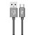 Cabo ELG Tipo C TC10BY 1M 2.4a Nylon Cinza 1 ANO DE GARANTIA - Imagem 1