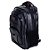 mochila couro ecológico masculina c/ conectores e cabo para carregador portátil e cadeado trava zíper - Imagem 2