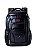 mochila couro ecológico masculina c/ conectores e cabo para carregador portátil e cadeado trava zíper - Imagem 1
