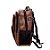 mochila couro ecológico masculina c/ conectores e cabo para carregador portátil e cadeado trava zíper - Imagem 6