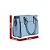 BOLSA MISS DONG COM TRES DIVISORIAS INTERNA  AZUL BEBE - Imagem 2